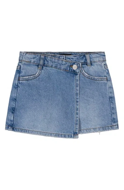 Joe's Jeans Kids' Mina Wrap Denim Skort In Blue