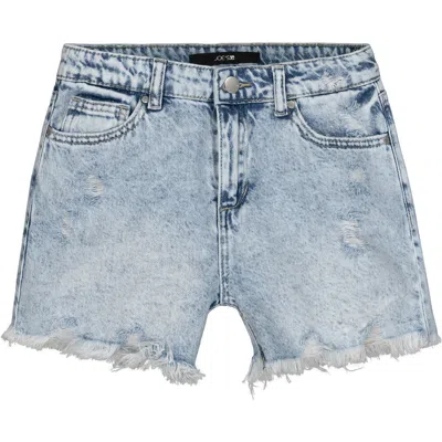 Joe's Jeans Kids' Ozzie Raw Hem Denim Shorts In Blue