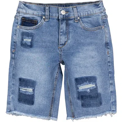 JOE'S JEANS JOE'S JEANS KIDS' OZZIE RIP & REPAIR DENIM BERMUDA SHORTS