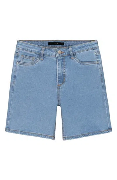 Joe's Jeans Kids' Rebel Relaxed Fit Straight Leg Shorts In Black