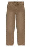 Joe's Jeans Kids' Rebel Relaxed Straight Leg Jeans In Brown