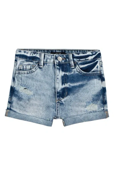 Joe's Jeans Kids' Rip & Repair Cutoff Denim Shorts In Blue