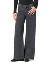 Joe's Jeans Low Rise Wide Leg Crystal Washed Black Jean In Black