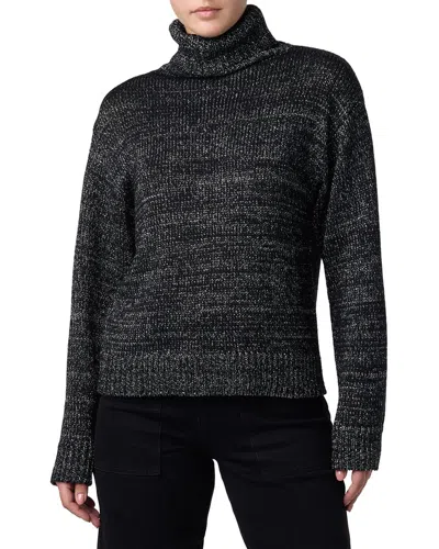 Joe's Jeans Roll-neck Marl-knit Knitwear In Black
