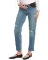 Joe's Jeans Maternity The Bobby Kingstown Destruct Mid-rise Tapered Boyfriend  Jean In Blue