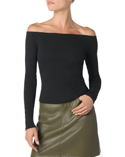 Joe's Jeans Off-shoulder Top In Black