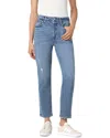 Joe's Jeans Og Straight Ankle + Razor Hem Liberte Jean In Blue
