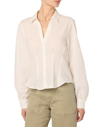 Joe's Jeans Pleated Dress Shirt In White