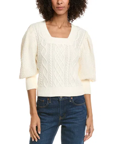 Joe's Jeans Puff Sleeve Sweater In White