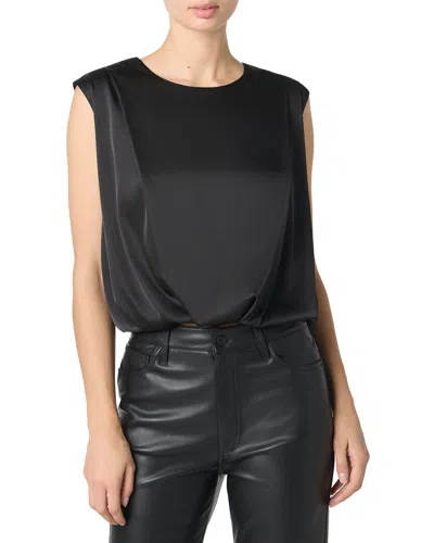 Joe's Jeans Satin Top In Black