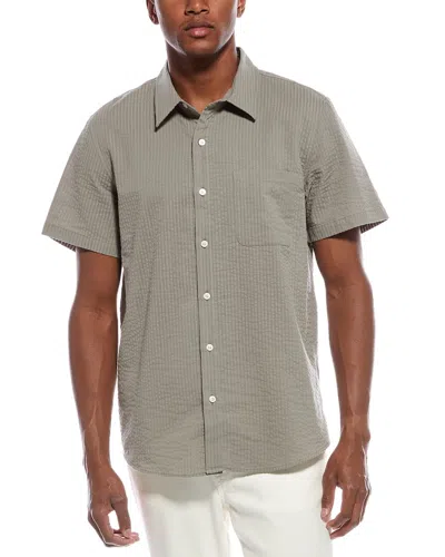 Joe's Jeans Seersucker Solid Shirt In Brown