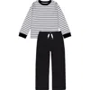 Joe's Jeans Stripe Top & Sweatpants Set In Multi