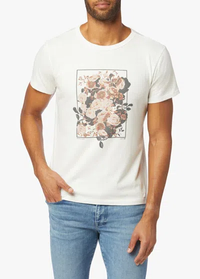Joe's Jeans T-shirt Men Xl White Graphic Print Crew Neck Pullover Vintage Jdm304