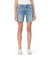Joe's Jeans The 7 Lara Shorts Women's 26 Blue Fray Hem Bermuda Zip Fly Jdm433 In Blue