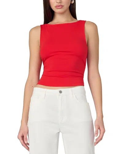 Joe's Jeans The Boatneck Tank Top In Red