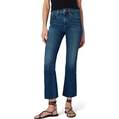 Joe's Jeans The Callie Raw Hem High Waist Crop Bootcut Jeans In Blue