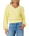 Joe's Jeans The Carolyn Cotton Slub V Neck Sweatshirt
