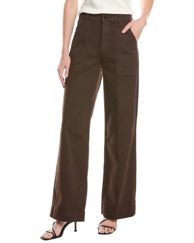 Joe's Jeans The Chloe Utility Coffee Bean Wide Leg Jean In Brown