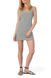 Joe's Jeans The Drew Gingham Cotton Minidress In Black/white Gingham