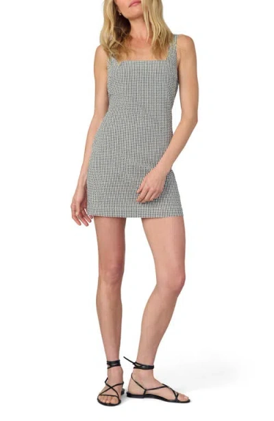 Joe's Jeans The Drew Mini Dress In Black/white Gingham