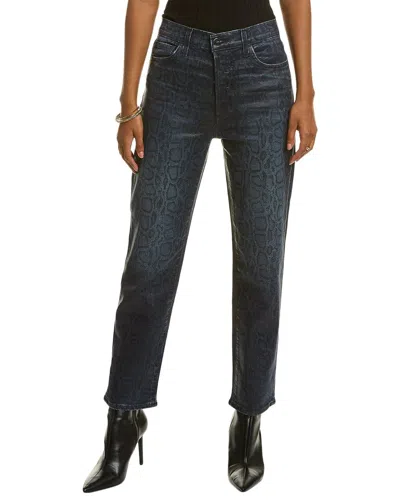 Joe's Jeans The Honor High-rise Indigo Slither Straight Ankle Jean In Blue