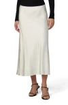 Joe's Jeans The Ines Satin Midi Skirt In White