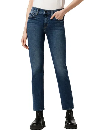 Joe's Jeans The Lara Mid-rise Traveler Cigarette Ankle Cut Jean In Blue