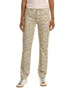 Joe's Jeans The Lara Snakeskin Print High Rise Cigarette Jeans In Vesper In Brown