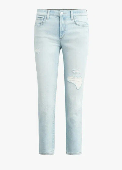 Joe's Jeans The Lara Women's Blue Denim Mid-rise Distressed Crop Retro Jdm579