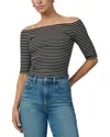 Joe's Jeans The Laura Off-shoulder Top In Black