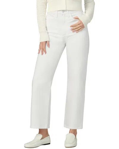 Joe's Jeans The Margot Crop Straight White Jean In Multi