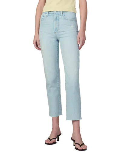 Joe's Jeans The Margot Slim Ankle W Raw Hem Elevate Destruct Jean In Blue