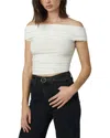 Joe's Jeans The Mia Sleeveless Off The Shoulder To In Ecru
