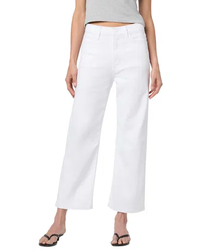Joe's Jeans White Wide Leg Crop Jean
