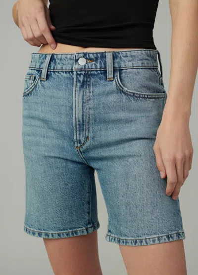 Joe's Jeans Joey High Rise Cuffed Short In Composure In Blue