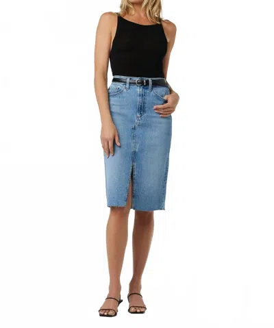 Joe's Jeans Joplin Midi Skirt In Bad Habit In Multi