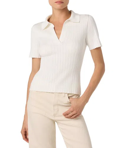 Joe's Jeans Knit Polo Shirt In White
