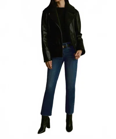 Joe's Jeans Lara Mid Rise Cigarette Ankle Jeans In Blue