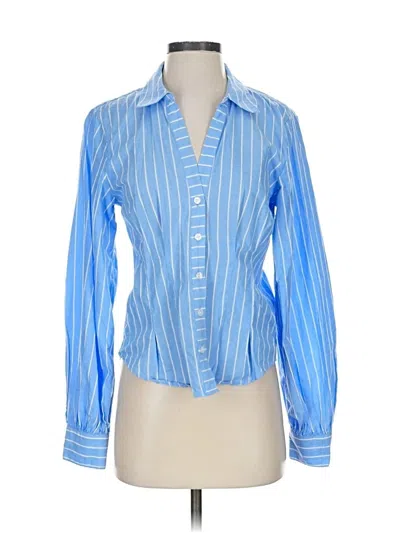 Pre-owned Joe's Jeans Long Sleeve Blouse In Blue