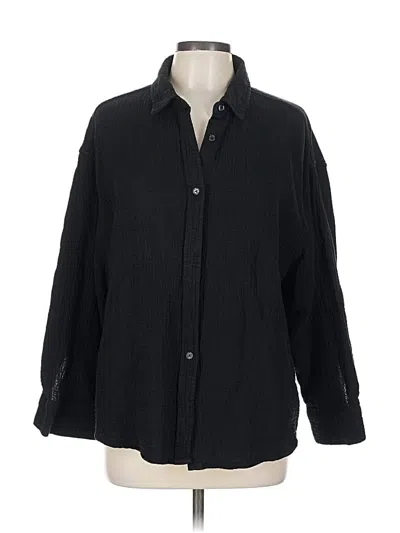 Pre-owned Joe's Jeans Long Sleeve Button Down Shirt In Black