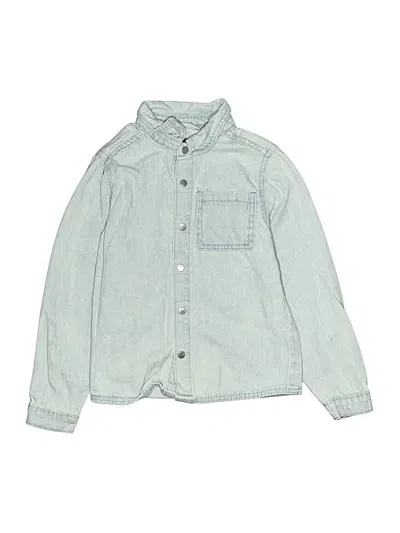 Pre-owned Joe's Jeans Kids' Long Sleeve Button Down Shirt In Blue