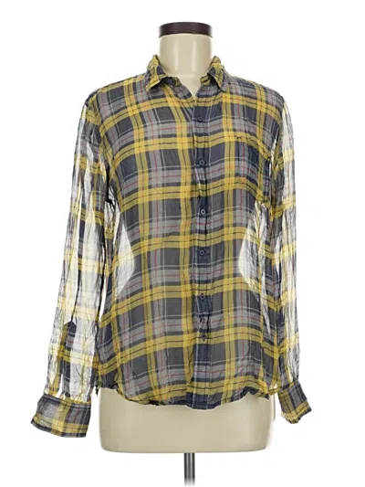 Pre-owned Joe's Jeans Long Sleeve Button Down Shirt In Yellow
