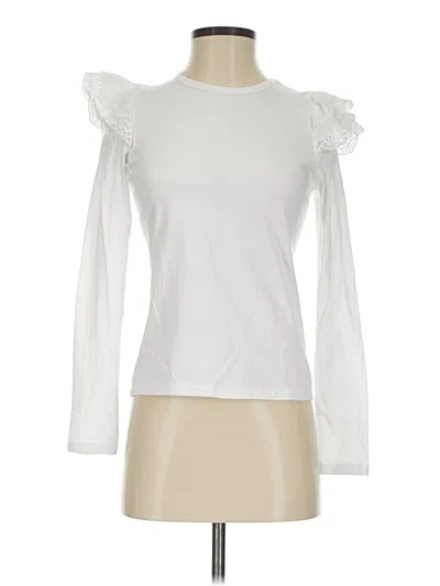 Pre-owned Joe's Jeans Long Sleeve Top In White