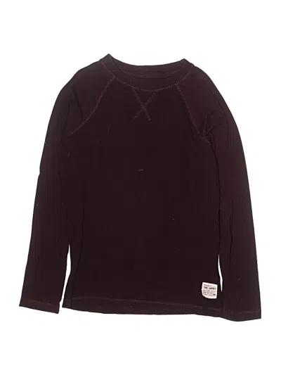 Pre-owned Joe's Jeans Kids' Long Sleeve T-shirt In Burgundy