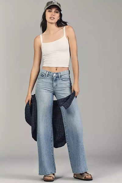 Joe's Jeans Lou Lou Low-rise Wide-leg Jeans In Blue