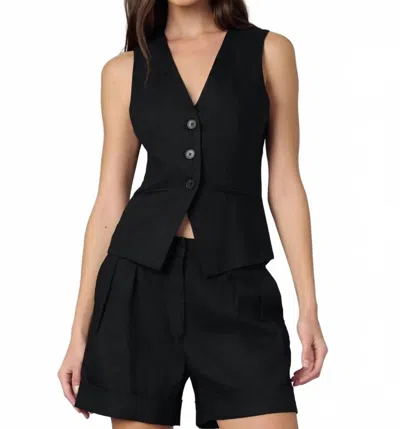 Joe's Jeans Maeve Button-front Vest In Black