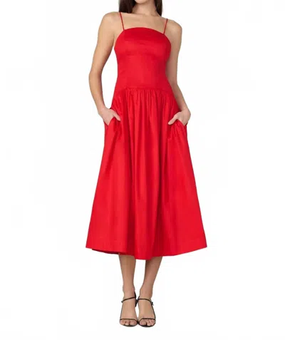 Joe's Jeans Mara Maxi Dress In Red In Animal Print