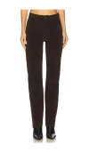 Joe's Jeans Margot Slim Vegan Suede Pant In Brown