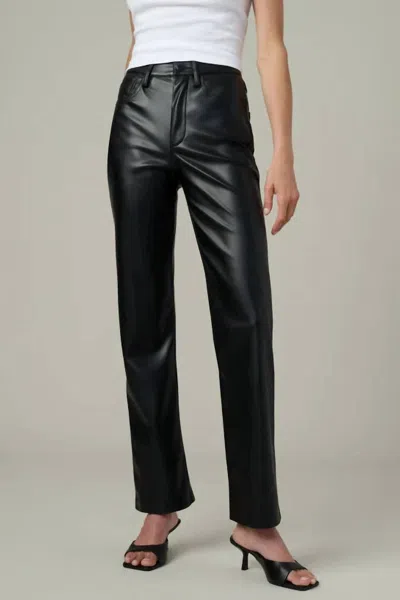 Joe's Jeans Margot Vegan Leather Jean In Black
