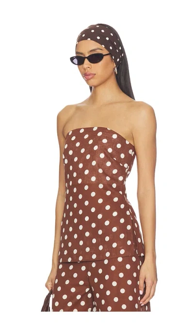 Joe's Jeans Mariel Strapless Top In Brown